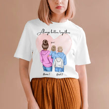 Ladda upp bild till gallerivisning, Bästa mamman - personlig t-shirt för mammor och barn/ungdomar (100% bomull, unisex)
