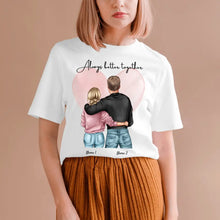 Indlæs billede til gallerivisning Bedste par - personlig T-shirt (100 % bomuld, unisex)
