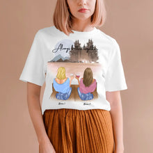 Indlæs billede til gallerivisning Bedste venner med drink - personlig T-shirt (100 % bomuld, unisex)

