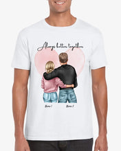 Ladda upp bild till gallerivisning, Bästa paret - Personaliserad T-Shirt (100 % Bomull, Unisex)
