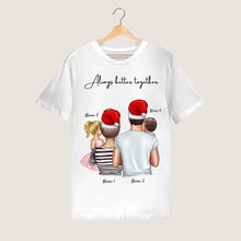 Ladda upp bild till gallerivisning, Min familj med barn - Jul - Personlig T-shirt (1-4 barn)
