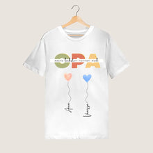 Ladda upp bild till gallerivisning, Meine Liebsten nennen mich OPA - Personalisiertes T-Shirt Großvater mit Enkeln (100% Baumwolle, Unisex)
