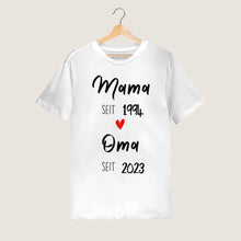 Indlæs billede til gallerivisning Mor siden og bedstemor siden - Personlig T-shirt til mor, bedstemor, til annonceringen (100% bomuld)
